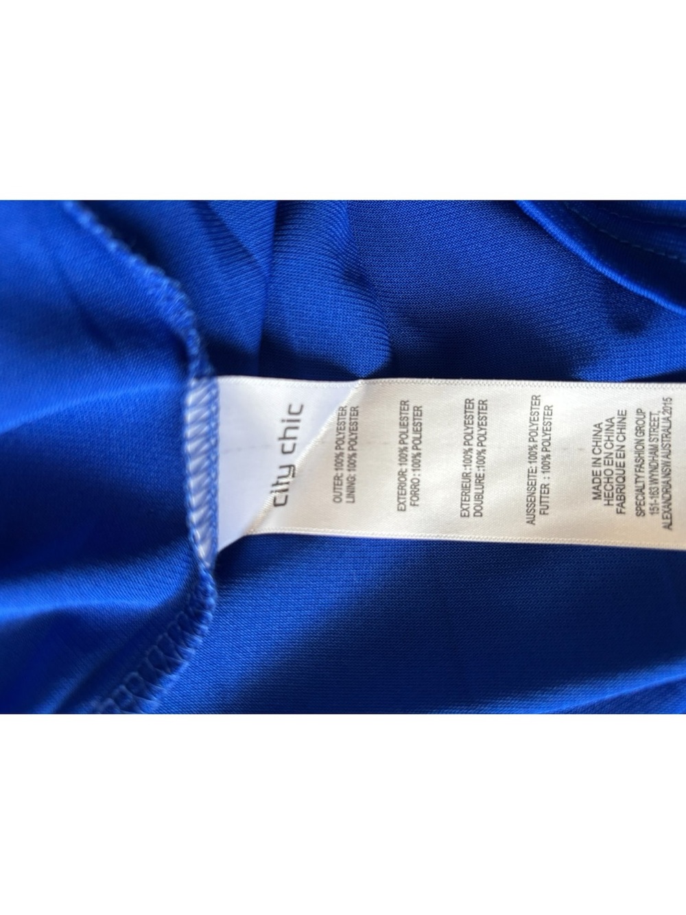 City Chic Cobalt Blue Surplice Midi Dress P:25-28” L:39” - Picture 8 of 8